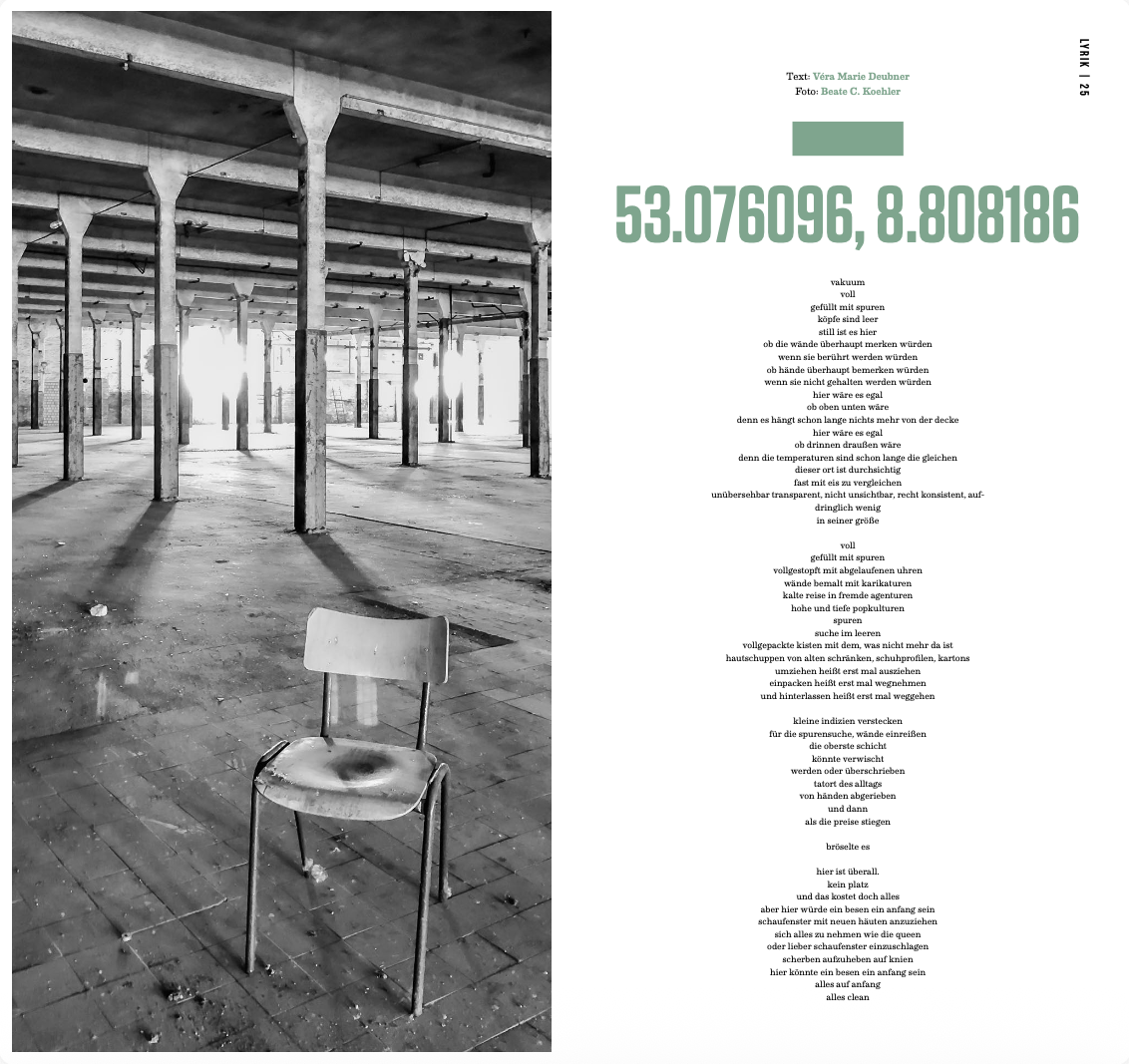 (c) Beate C. Koehler 2023_Zeitschrift der Strasse #104 LEERSTAND 